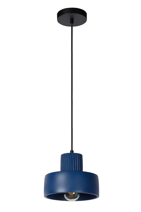Lucide OPHELIA - Hanglamp - Ø 20 cm - 1xE27 - Blauw - uit